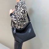 Spring Nylon Crescent Crossbody Bag Fashionable Light Shoulder Bag
