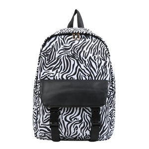 Cow Pattern Backpack Female Middle School Student Bag