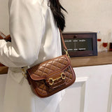 Spring Messenger Bag Women's Shoulder Bag Casual Rhombus Small Square Bag