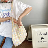 Spring Women's Retro Canvas Messenger Bag Floral Shoulder Bag