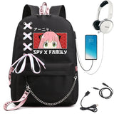 Spy X Family Anya Cosplay Backpack Lady Laptop Cartoon Backpack Bookbag