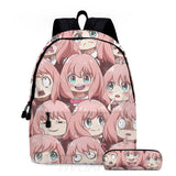Spy x Family Anya Backpack Set - Anime School Bags with Pencil Case