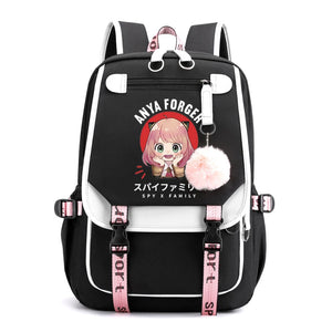 Spy x Family Anya Forger Backpack Cartoon School Bag Female Student Travel Bag