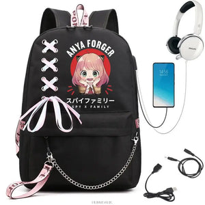 Spy x Family Anya Forger Backpack Lady Laptop Cartoon Girls Boys Travel