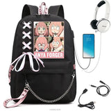 Spy x Family Anya Forger Backpack Lady Laptop Cartoon Girls Boys Travel