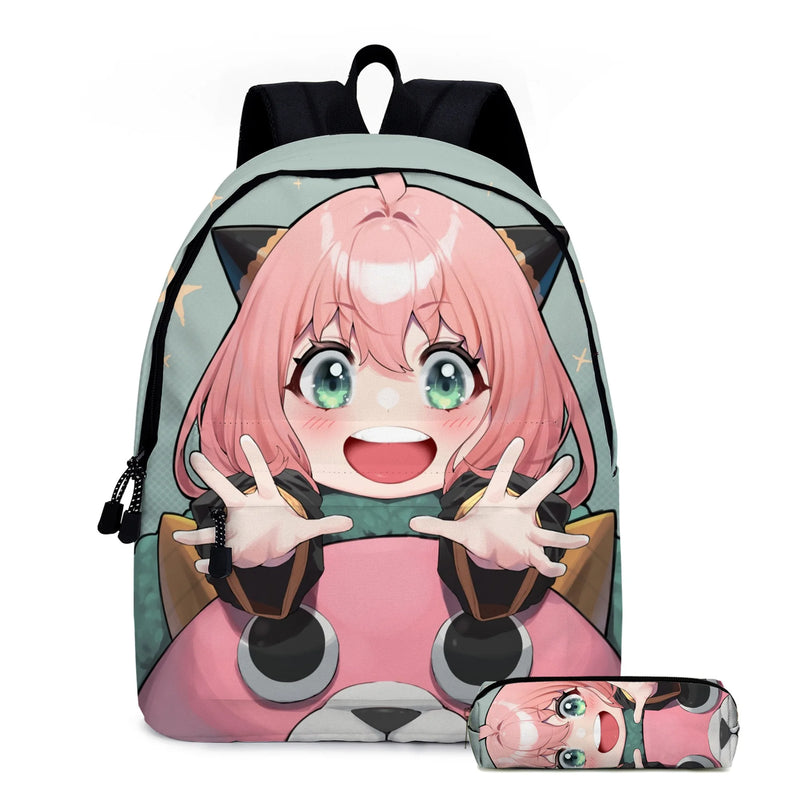 Spy x Family Anya Forger School Bags Anime 2pcs Backpack Bookbag Print Mochilas