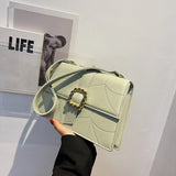 Square Bag High PU Leather Women Handbag Shoulder Messenger Bag