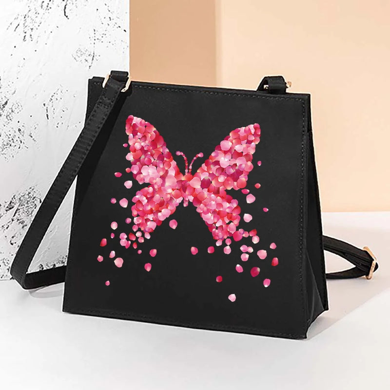 Butterfly Pattern Crossbody Bag Women's Shoulder Bags Casual Satchels Harajuku