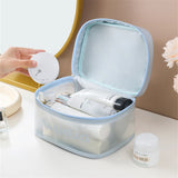 Square Clear Cosmetic Bag Portable Travel Female Toiletry Bags