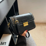 Square Crossbody Bag Small Shoulder Handbag Purse Brown