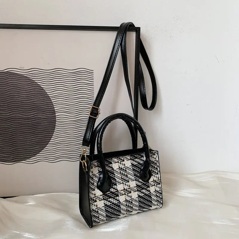 Square Handbags For Women High Pu Leather Shoulder Bag Style Female Crossbody Ba