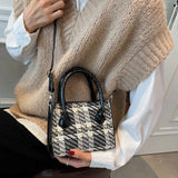 Square Handbags For Women High Pu Leather Shoulder Bag Style Female Crossbody Ba