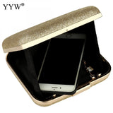 Sequined Evening Party Clutch Bag Metal Top Handle Crossbody Bags