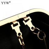Sequined Evening Party Clutch Bag Metal Top Handle Crossbody Bags