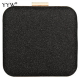 Sequined Evening Party Clutch Bag Metal Top Handle Crossbody Bags