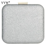 Sequined Evening Party Clutch Bag Metal Top Handle Crossbody Bags