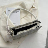 Square Shoulder Bag Wave Pattern Crossbody