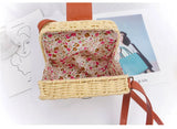 Woven Straw Rattan Beach Bag Crossbody Tote Bohemian Bolsa Feminina