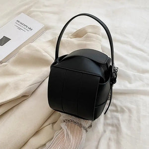 Square Weave Handbag Ladies Vintage Tote For Hard Handle Famous Small Leather Sl