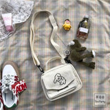 Canvas Envelope Bag Cartoon Shoulder Bag Cross Body Purse