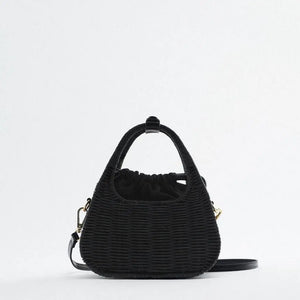 Woven Straw Bags for Women Rattan Beach Handbag