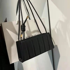 Square Zipper Handle Bags Phone Purse PU Leather Shoulder Pocket