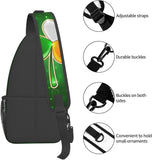 St. Patrick's Shamrocks Crossbody Sling Backpack