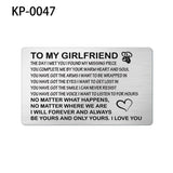 Family Stainless Steel Wallet Card Postcard - Christmas Gift