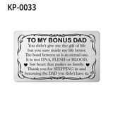 Family Stainless Steel Wallet Card Postcard - Christmas Gift