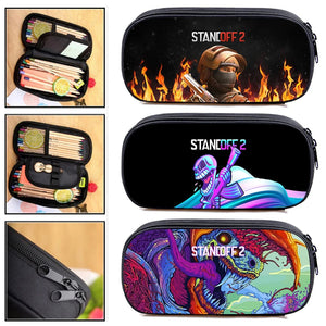 Anime 3D Pencil Case Standoff 2 Shooting Game Pen Bag for Teens