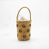 Star Drum Straw Bag Handbags Shoulder Bag Women Messenger Bags