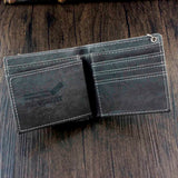 Star Men Boys Casual Wallet with Zipper Anti-Thief Chain