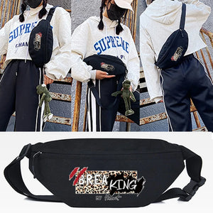 Women's Star Printing Waist Bag Crossbody Shoulder Sport Mobile Phone Pouch