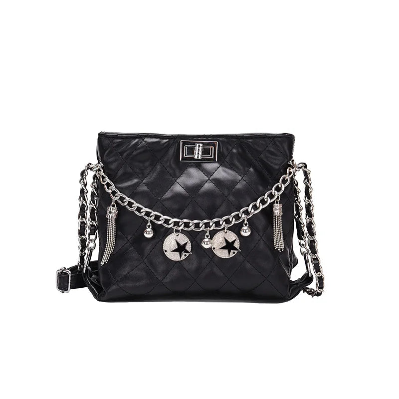 Star Chain Women's Shoulder Bag Winter Girl Bag