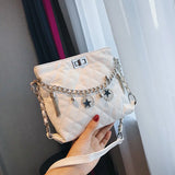 Star Chain Women's Shoulder Bag Winter Girl Bag