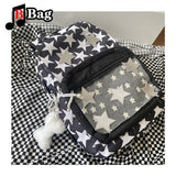 Star Pattern Backpack Large Capacity Sweet Schoolbag Hot Girls