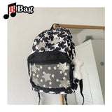 Star Pattern Backpack Large Capacity Sweet Schoolbag Hot Girls