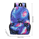 Starry Sky Backpack Galaxy Stars Universe Space School Bag Laptop Travel Bags