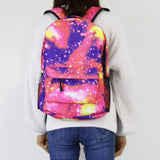 Starry Sky Backpack Galaxy Stars Universe Space School Bag Laptop Travel Bags