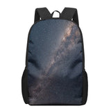Starry Sky Night View Landscape School Bag 3D Print Backpack Kids Kindergarten