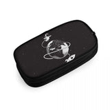 Cartoon Spaceman Pencil Case Double Cabinet Boys Girls Cosmetic Bag