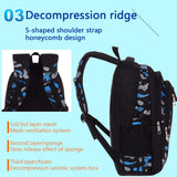 Stationery Storage School Bag Zipper Closure Backpack Large Capacity