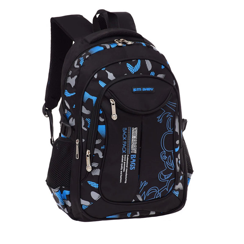 Stationery Storage School Bag Zipper Closure Backpack Large Capacity