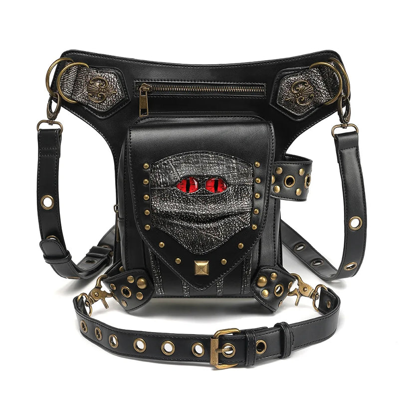 Steam Punk Chain Bag Pu Minority Motorcycle Women Bag Single Shoulder