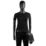 Steam Punk Men's Waist Bag PU Leather Tactical Bag Women's Tassel Fanny Pack