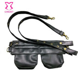 Steampunk Faux Leather Waist Belt Bag Gothic Corset Accessory