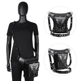 Steampunk Chain Bag Single Shoulder Messenger Waist Fanny Pack Purse Sac Banane