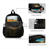 Distressed Golden Clock Outdoor Hiking Backpack