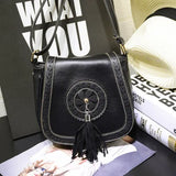 Steampunk Retro British Leather Crossbody Bag Rivet Rock Party Handbag