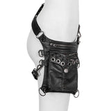 Steampunk Retro Motorcycle Bag Pu Leisure Waist Bag Outdoor Cy...